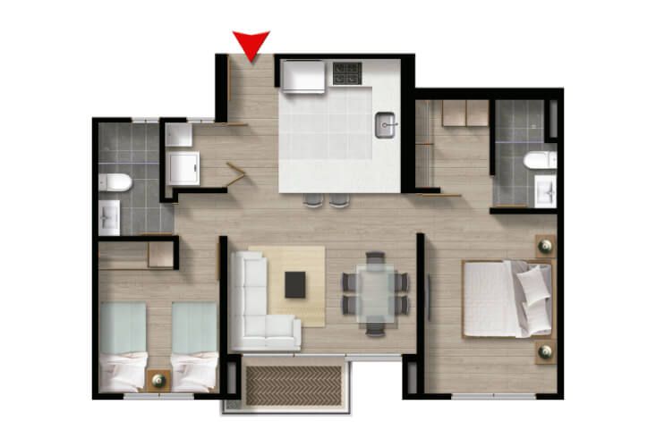  en undefined Undefined Undefined Undefined 65 m2 Habitaciones 2 Baños 2 Garajes 1 Precio $516000000