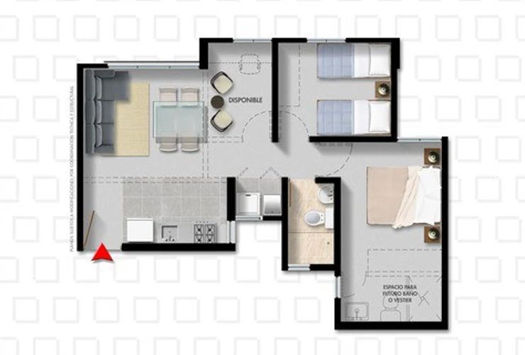 Proyectos Vivienda Nueva Ciudadela Del Portal 'balcones Del Portal' Apartamento en venta Cundinamarca Bogotá Otros 52 m2 Habitaciones 2 Baños 1 Garajes 0 Precio $221000000