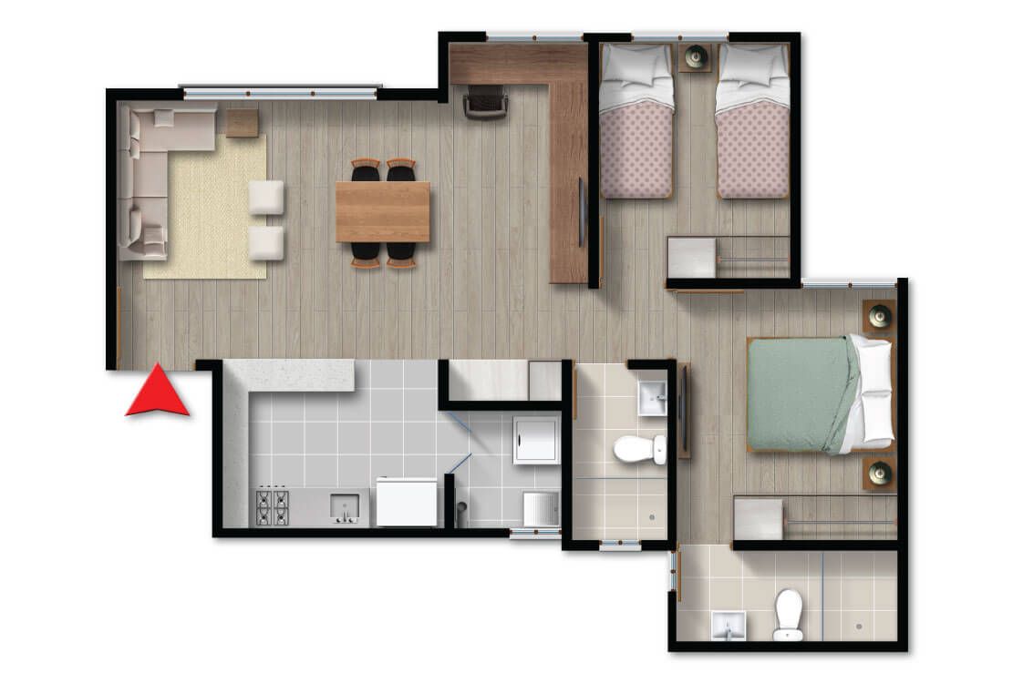 Proyectos Vivienda Nueva Rivera Del Valle Apartamento en venta Cundinamarca Bogotá Otros 51 m2 Habitaciones 2 Baños 2 Garajes 0 Precio $279000000