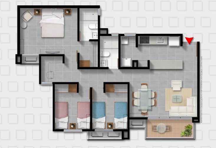 Proyectos Vivienda Nueva Hacienda Rosablanca 'tuparro' Apartamento en venta Meta Villavicencio Otros 80 m2 Habitaciones 3 Baños 2 Garajes 1 Precio $420000000