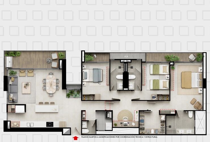 Proyectos Vivienda Nueva Santa María Del Buque Apartamento en venta Meta Villavicencio Buque 131 m2 Habitaciones 3 Baños 3 Garajes 2 Precio $1134000000