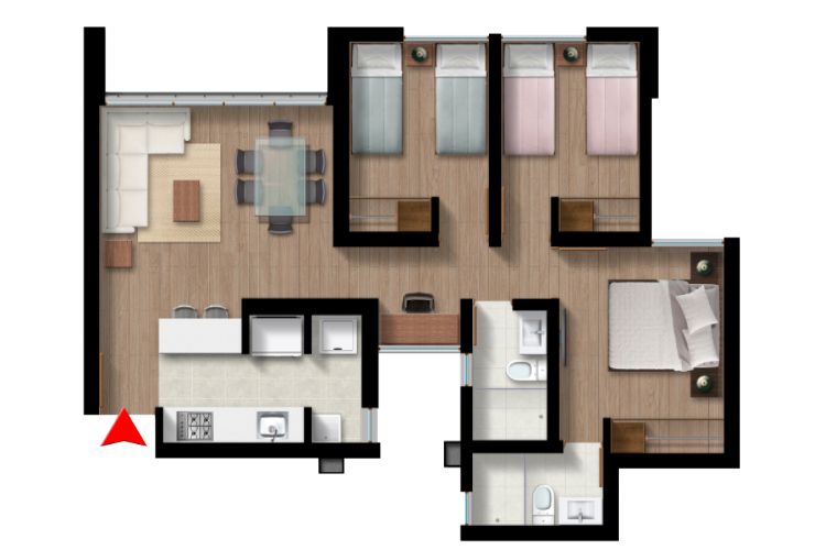 en undefined Undefined Undefined Undefined 90 m2 Habitaciones 3 Baños 2 Precio $720000000