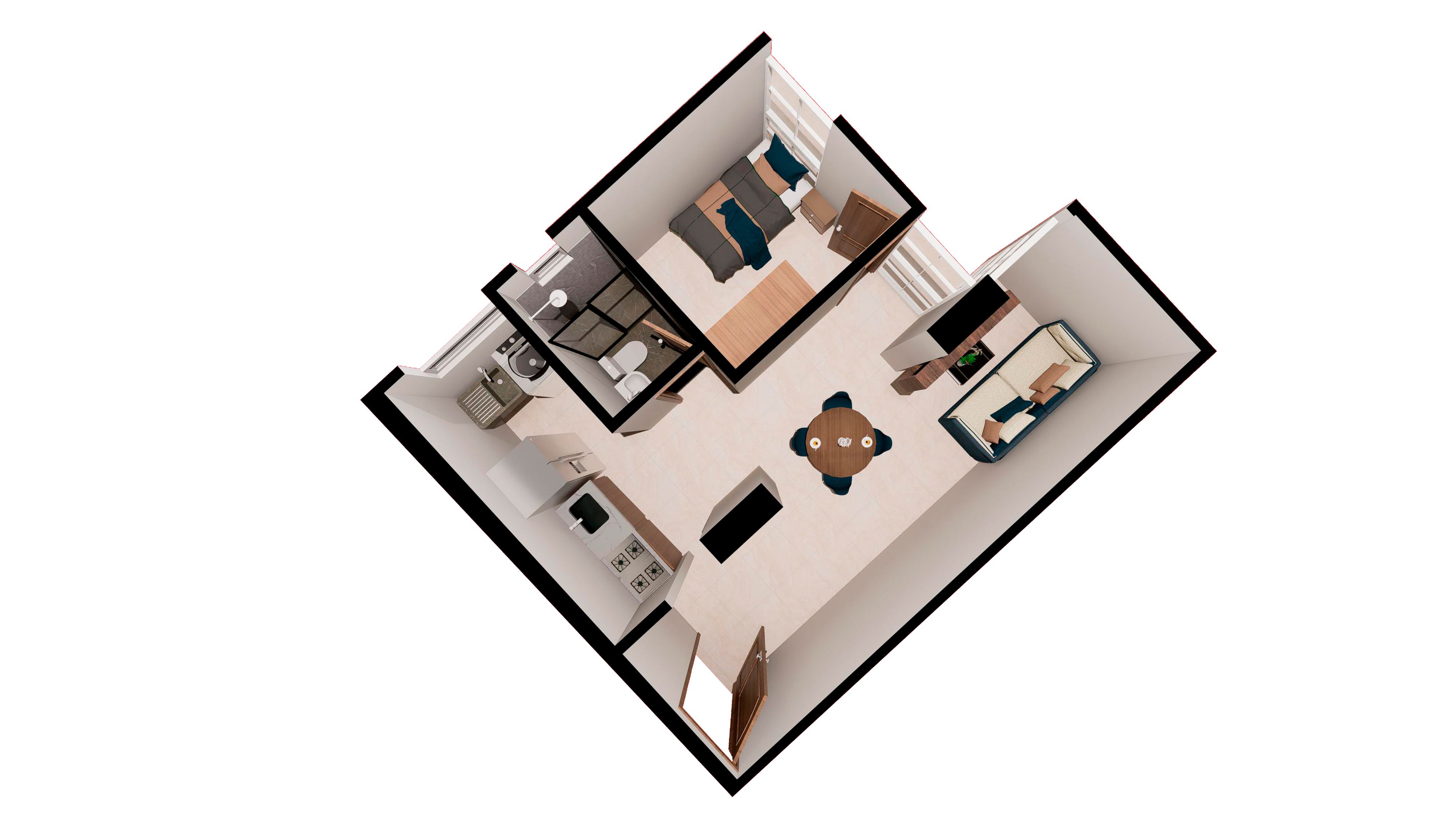 Proyectos Vivienda Nueva Torre Montana Apartamento en venta Santander Piedecuesta Hoyo Grande 35 m2 Habitaciones 1 Baños 2 Garajes 0 Precio $148000000