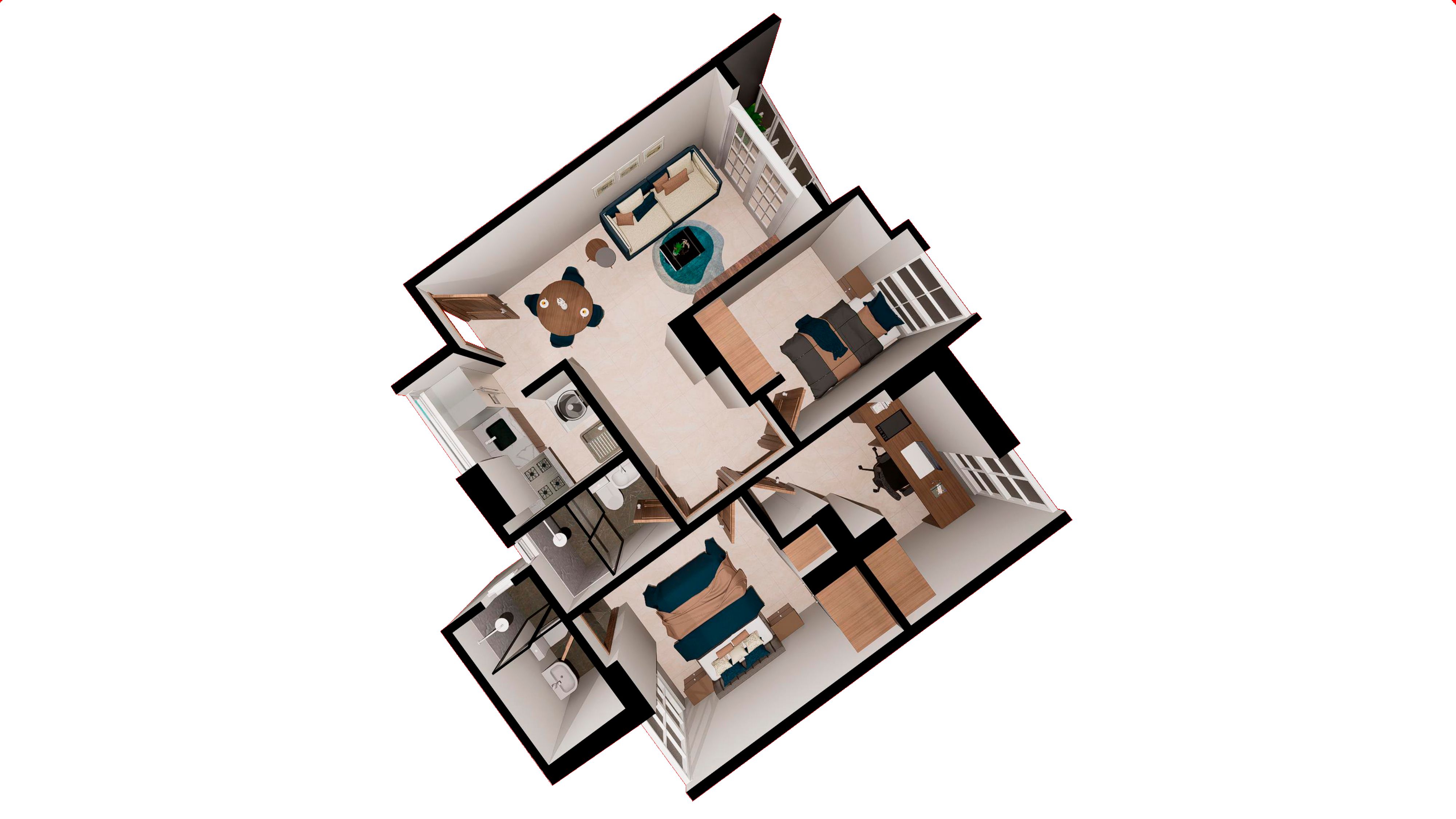 Proyectos Vivienda Nueva Torre Montana Apartamento en venta Santander Piedecuesta Hoyo Grande 57 m2 Habitaciones 2 Baños 2 Garajes 0 Precio $227400000