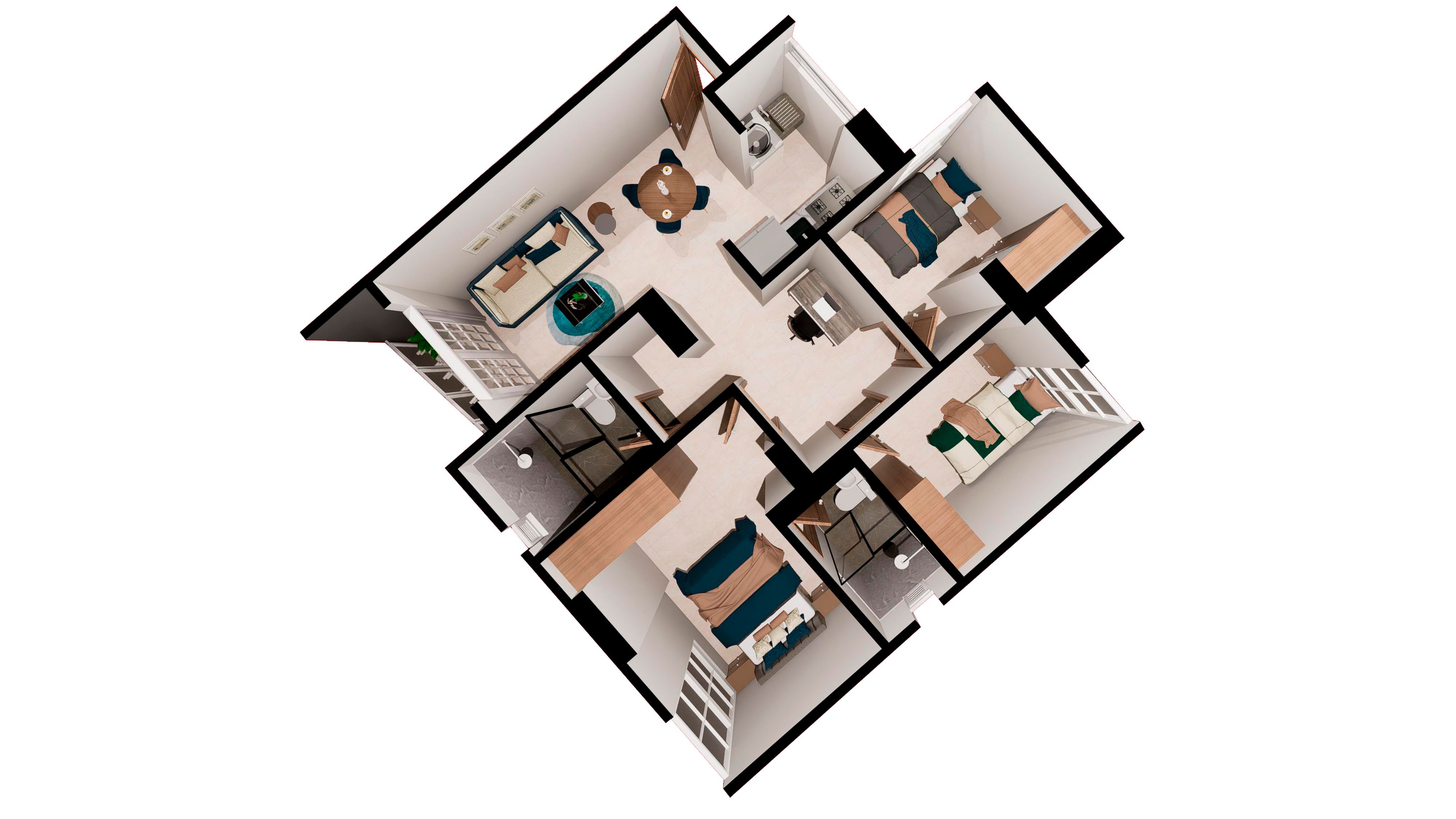 Proyectos Vivienda Nueva Torre Montana Apartamento en venta Santander Piedecuesta Hoyo Grande 60 m2 Habitaciones 3 Baños 2 Garajes 0 Precio $235436000