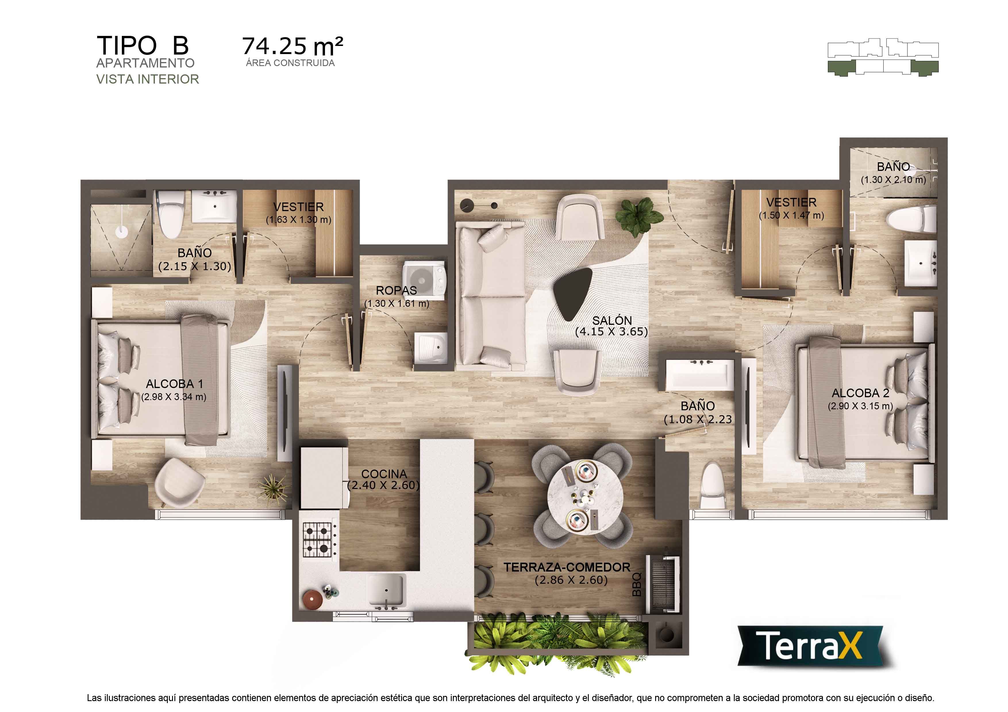 Vivienda No VIS Bosques De La Fontana Apartamento en venta Antioquia Rionegro Rionegro 0 m2 Habitaciones 2 Baños 3 Garajes 1 Precio $656019103