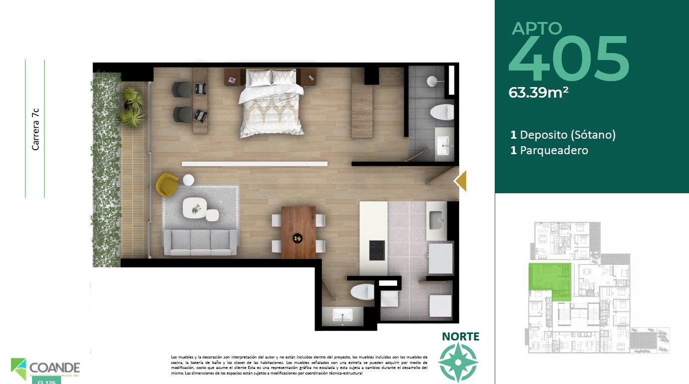 en undefined Undefined Undefined Undefined Habitaciones 1 Baños 2 Garajes 1 Precio $646673402