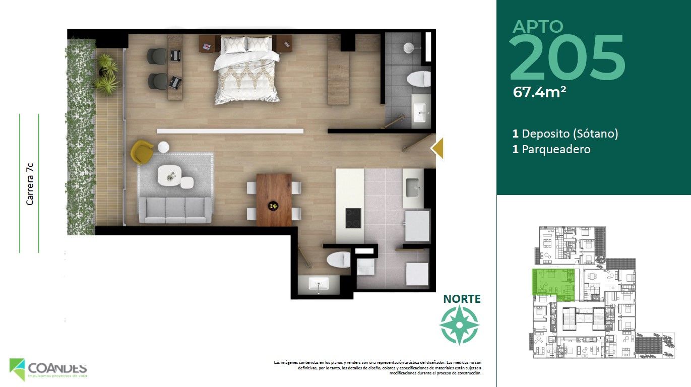 en undefined Undefined Undefined Undefined Habitaciones 1 Baños 2 Garajes 1 Precio $673829809
